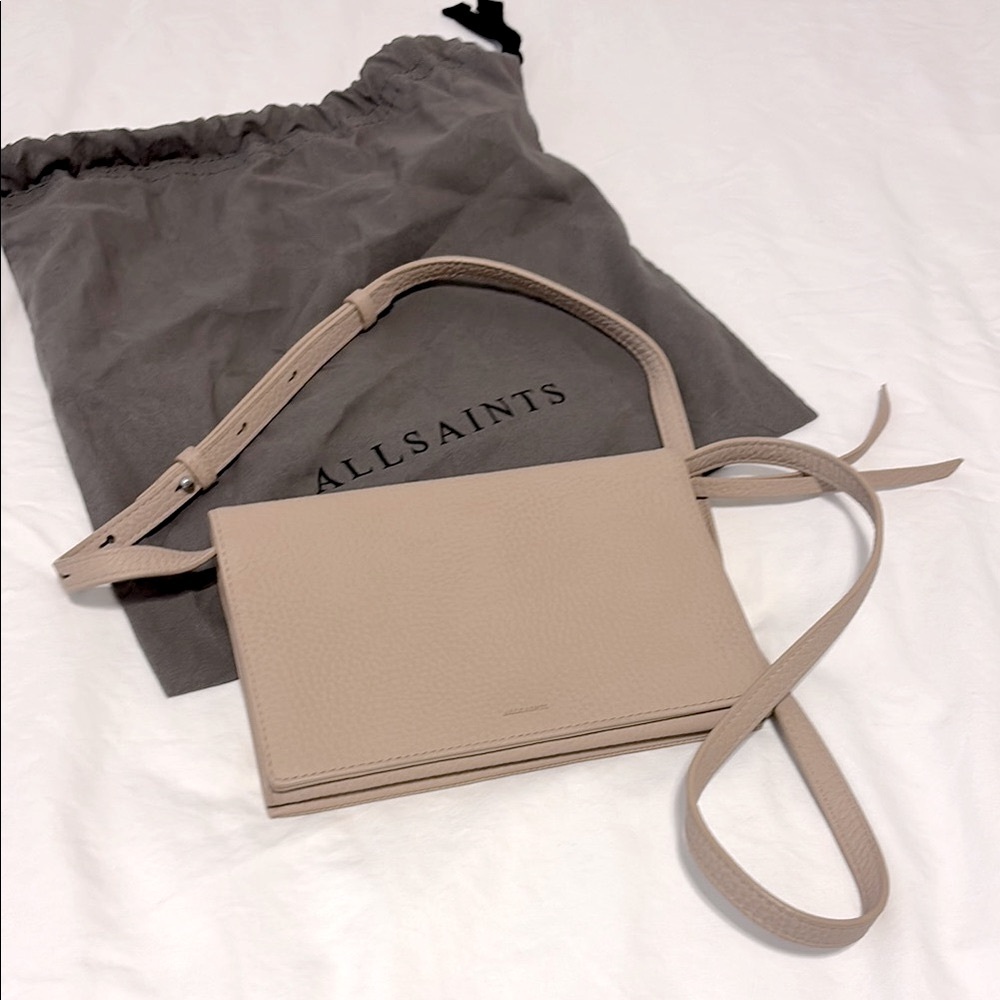 AllSaints Fetch leather wallet Crossbody Bag